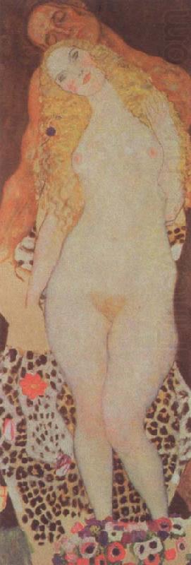 adam and eve, Gustav Klimt